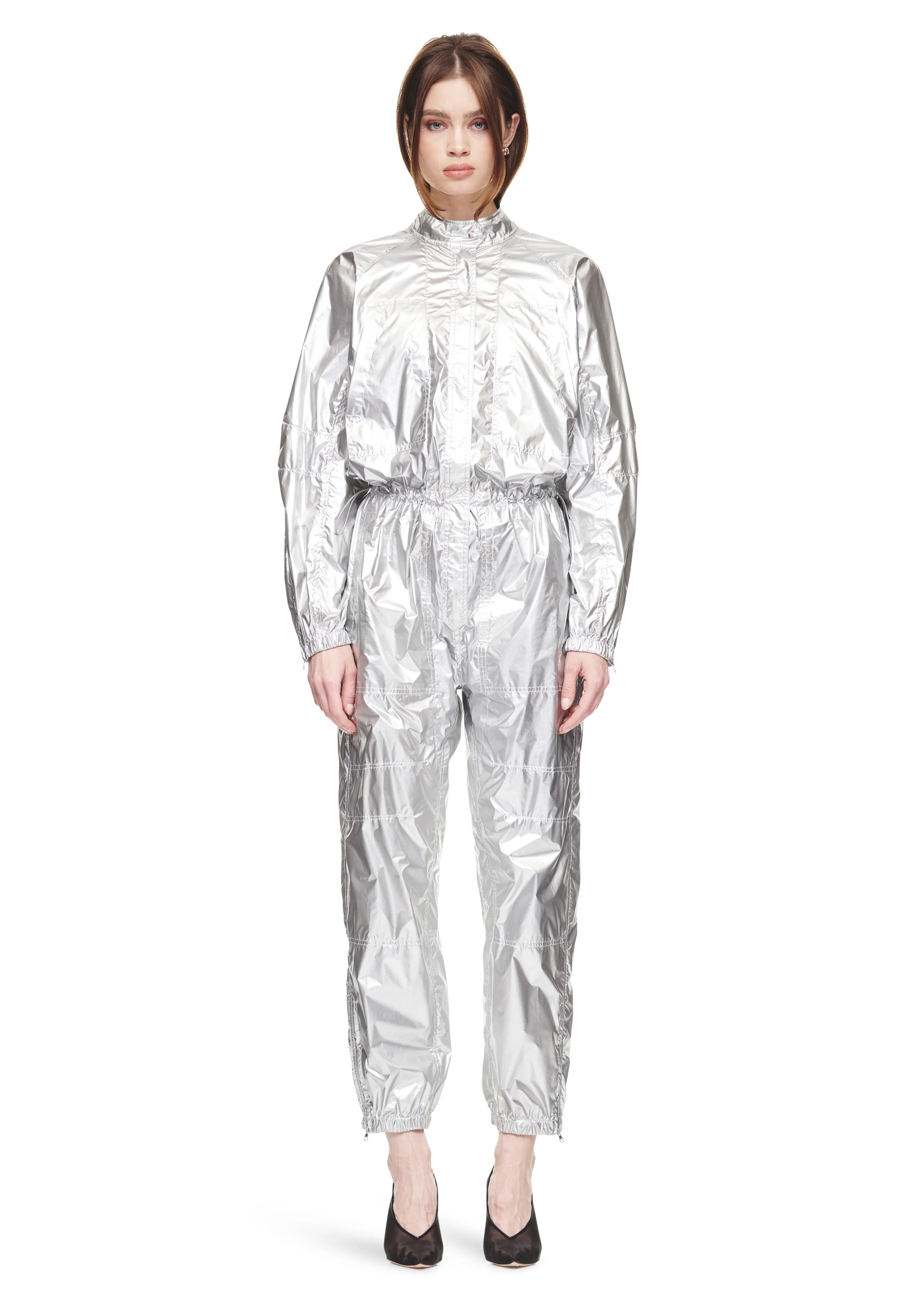 Magnlens Laurel Silver Metallic Jumpsuit