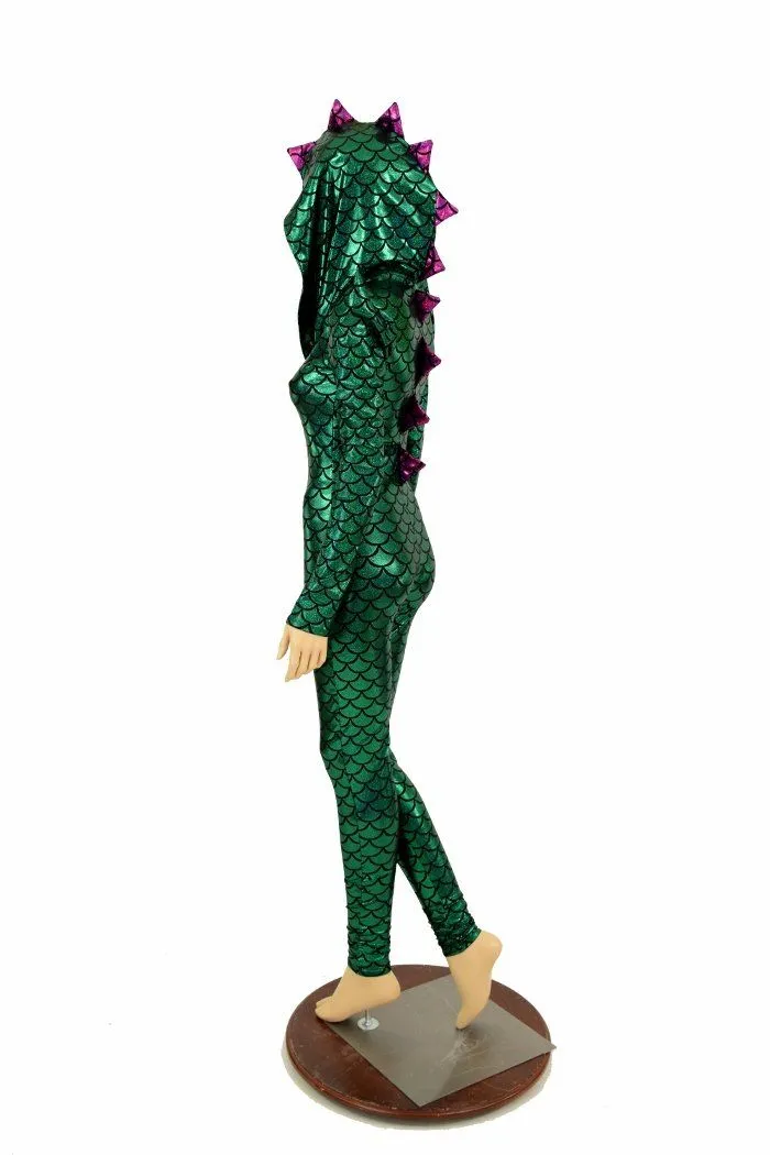 Mardi Gras Dragon Hood Catsuit