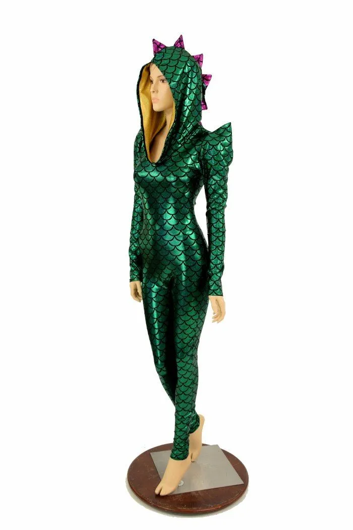 Mardi Gras Dragon Hood Catsuit