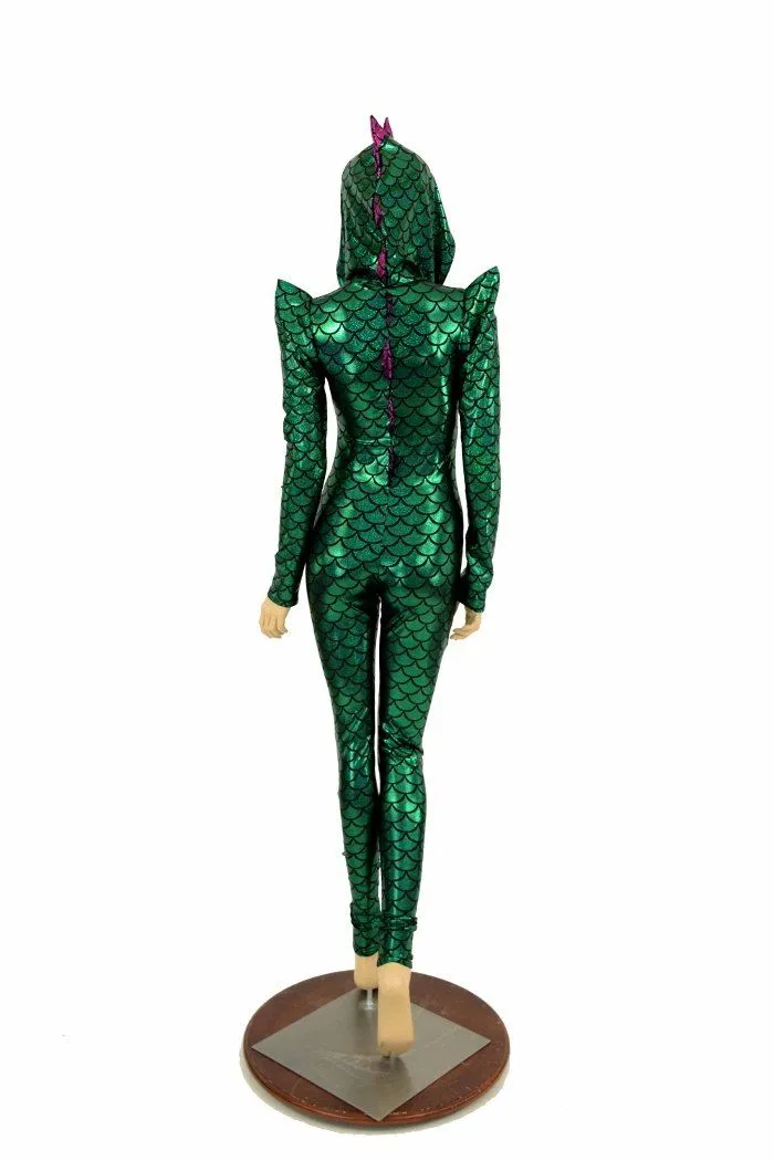 Mardi Gras Dragon Hood Catsuit