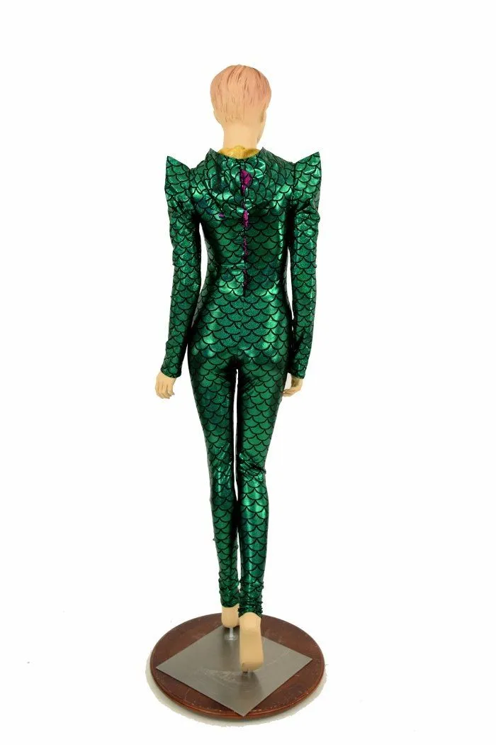 Mardi Gras Dragon Hood Catsuit