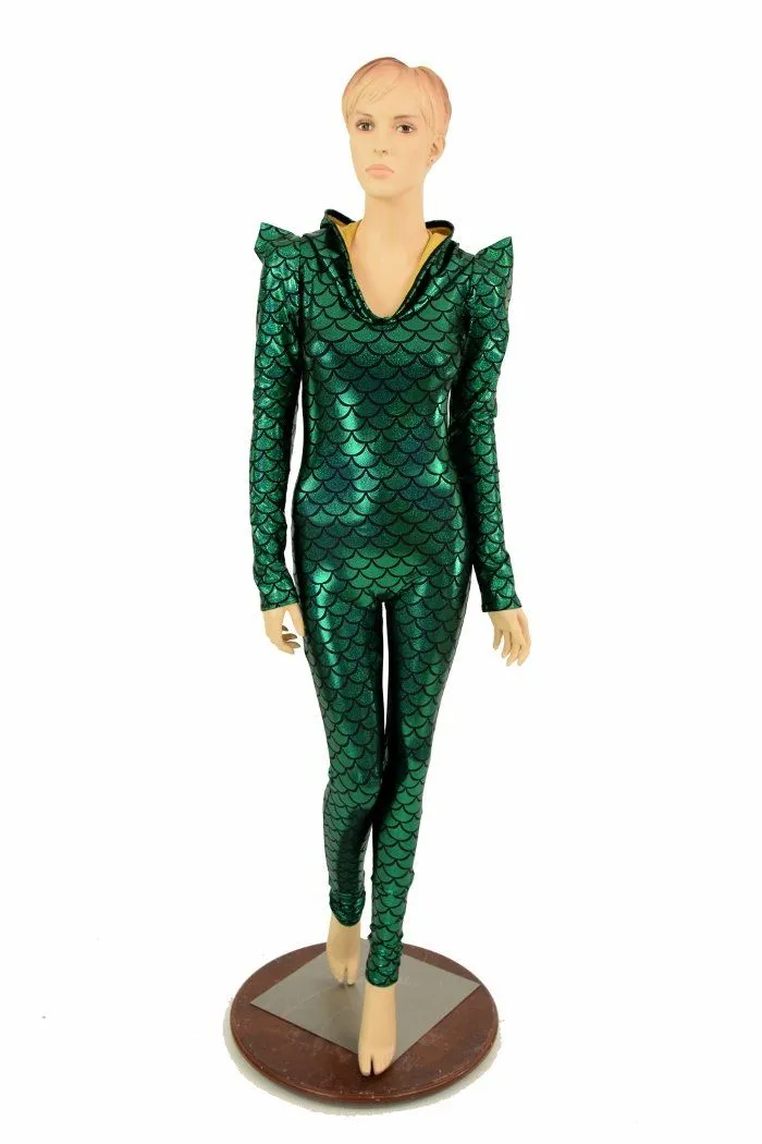 Mardi Gras Dragon Hood Catsuit