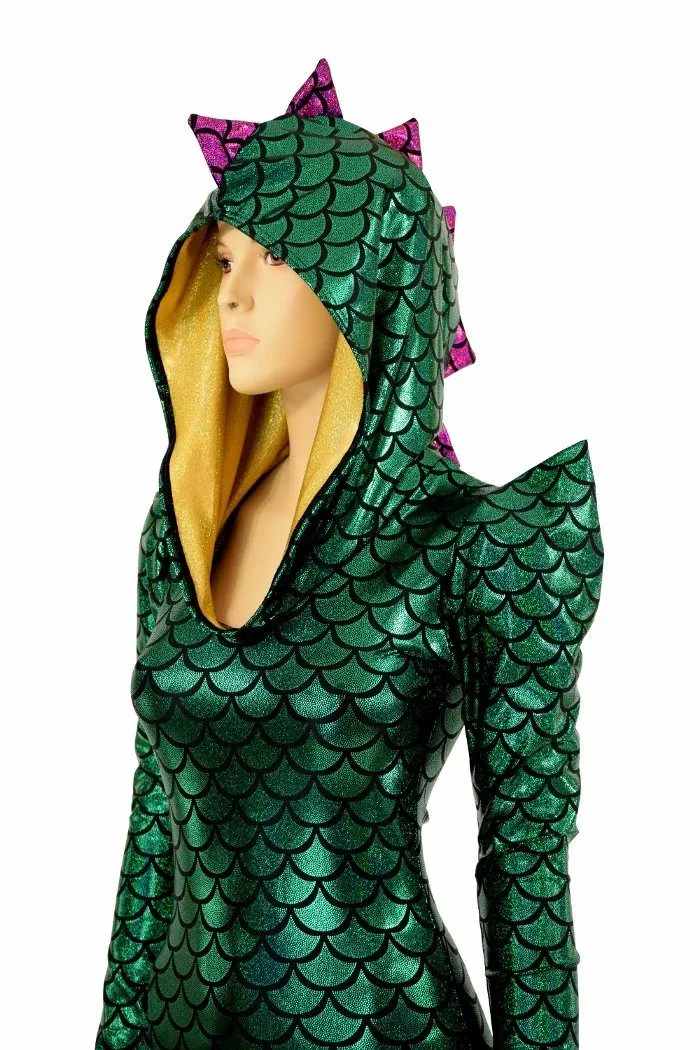 Mardi Gras Dragon Hood Catsuit