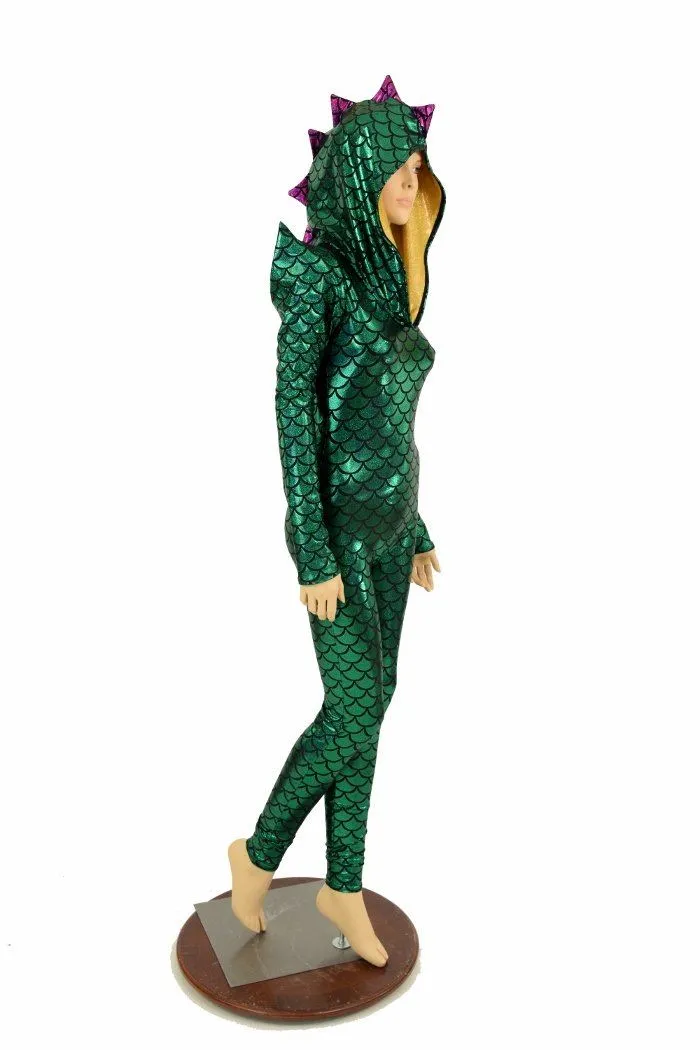 Mardi Gras Dragon Hood Catsuit