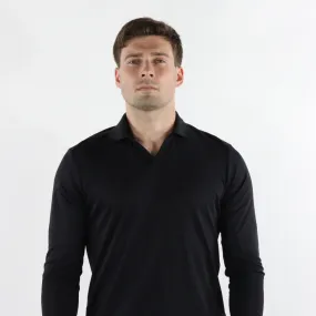 Max Colton Black Long Sleeve Knit Shirt