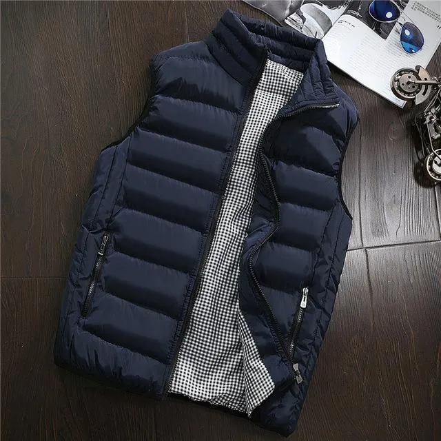 Men New Vest Mens Plus Size 5XL Warm Sleeveless Jacket Men Winter Waistcoat Men's Vest Casual Coats