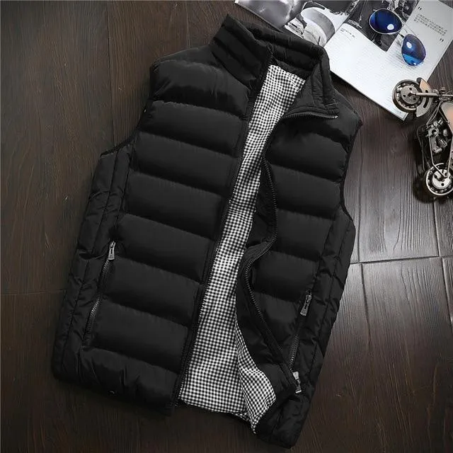 Men New Vest Mens Plus Size 5XL Warm Sleeveless Jacket Men Winter Waistcoat Men's Vest Casual Coats