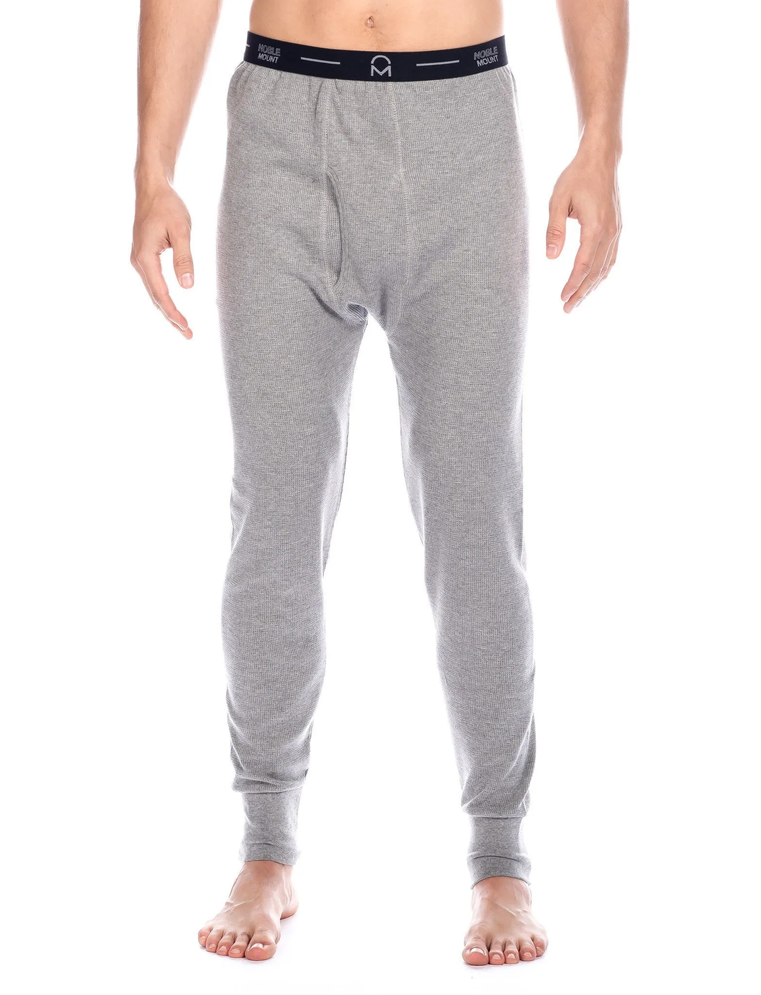 Men's Classic Waffle Knit Thermal Top and Bottom Set