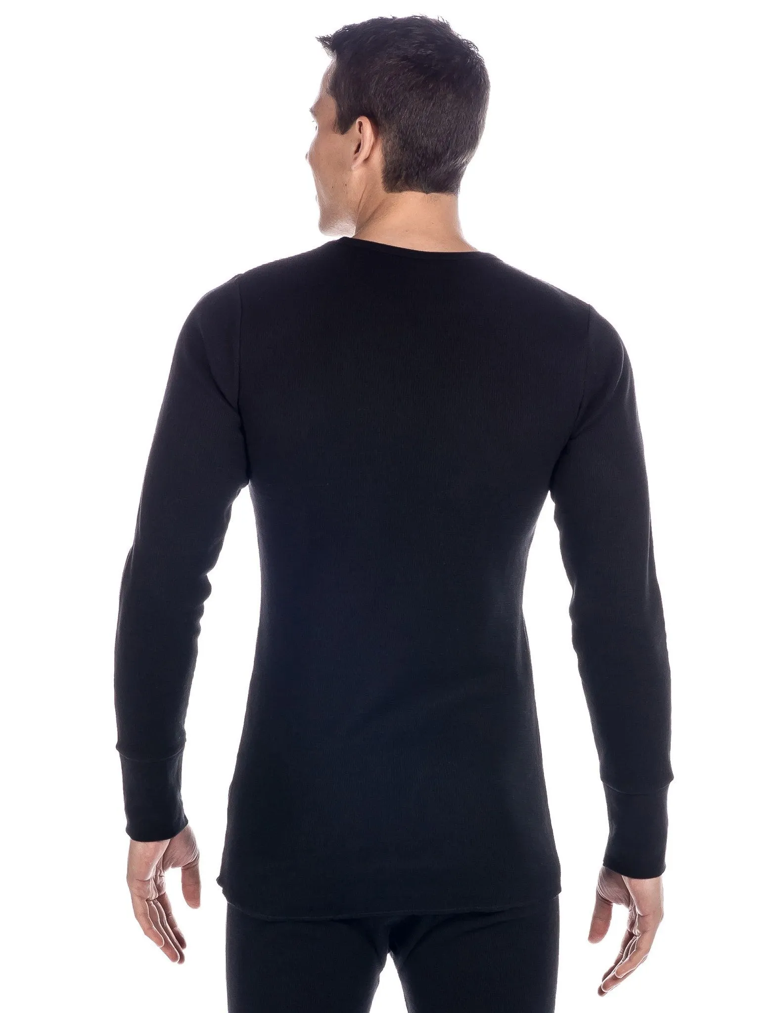 Men's Classic Waffle Knit Thermal Top and Bottom Set