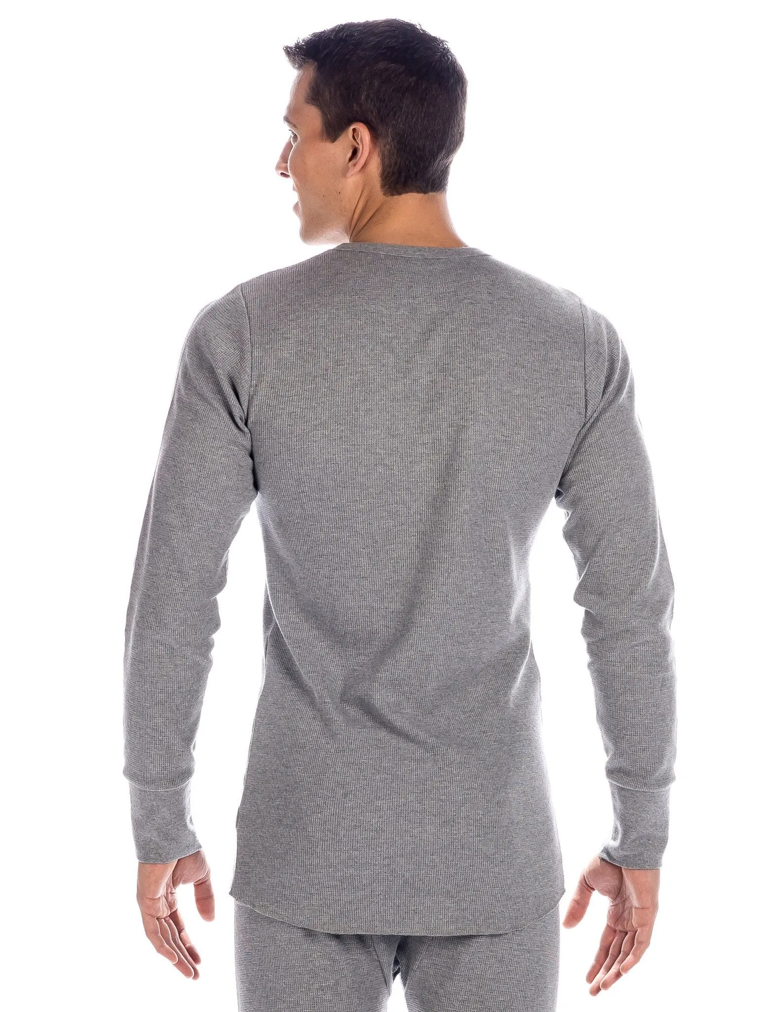 Men's Classic Waffle Knit Thermal Top and Bottom Set