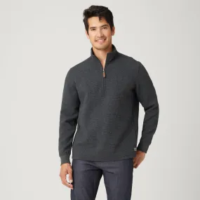 Men's Glenclyffe Waffle 1/4 Zip Mock Neck Shirt