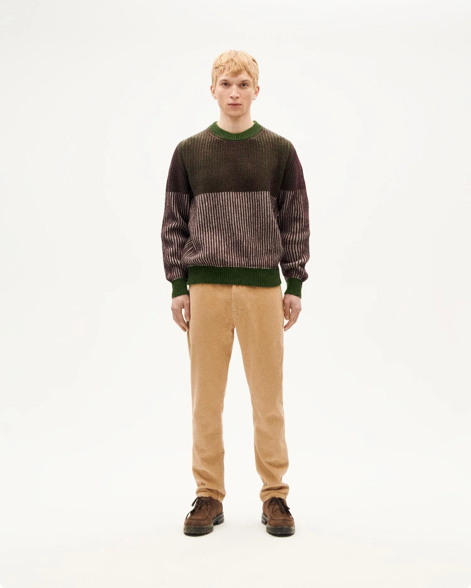 Men's Guiu Wool Sweater Brown