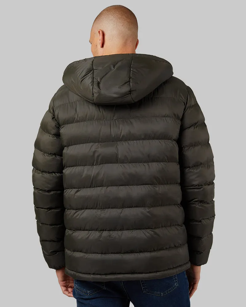 MEN'S HOODED SHERPA-LINED JACKET