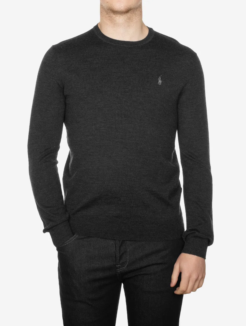 Merino Crew Neck Jumper Grey