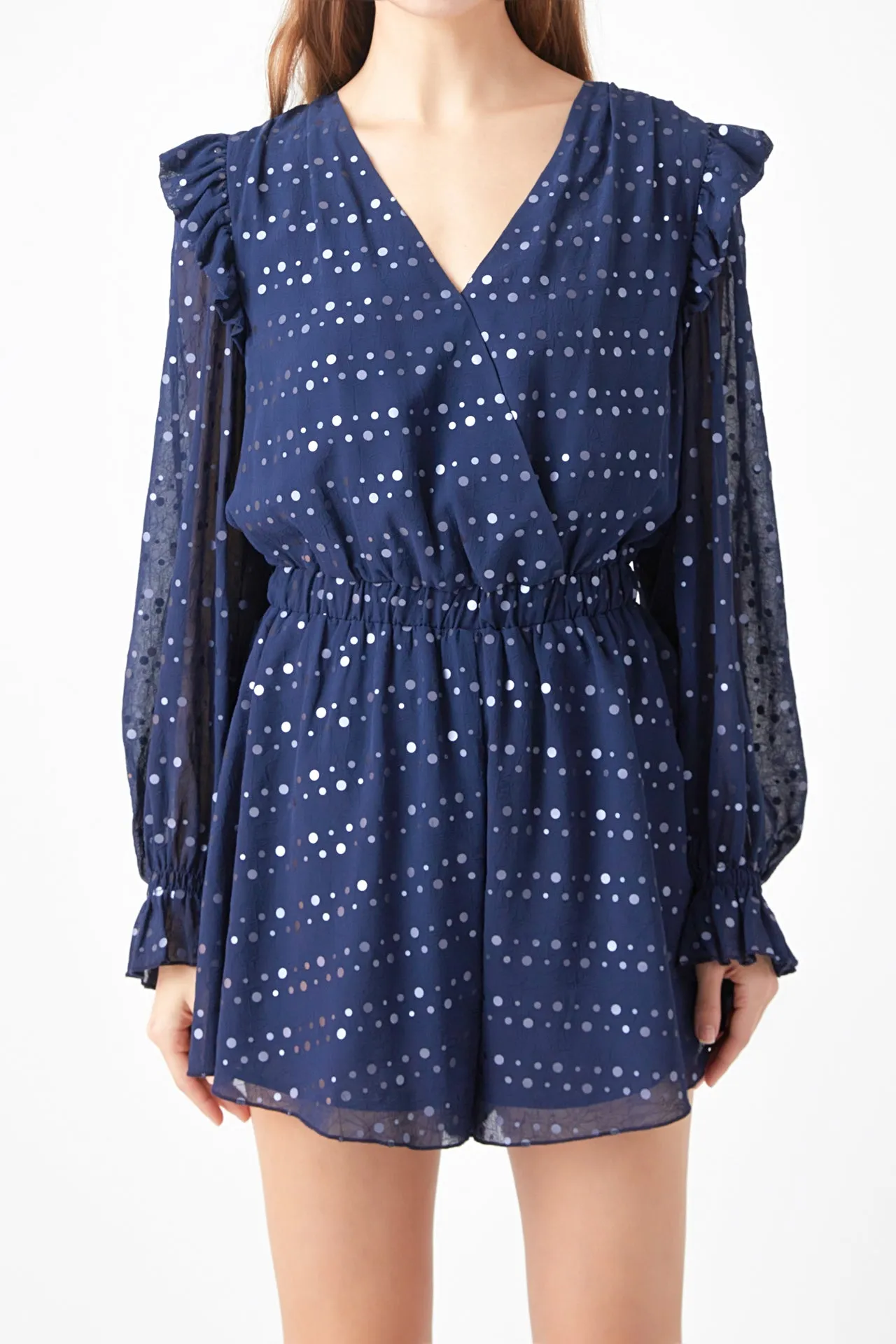 Metallic Dots Romper