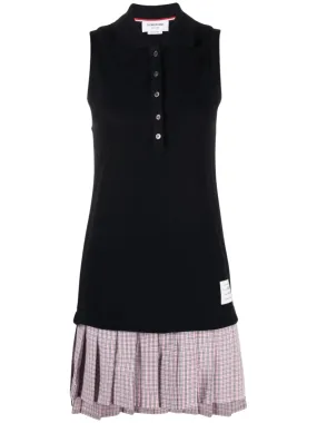 Mini Pleated Bottom Polo Dress