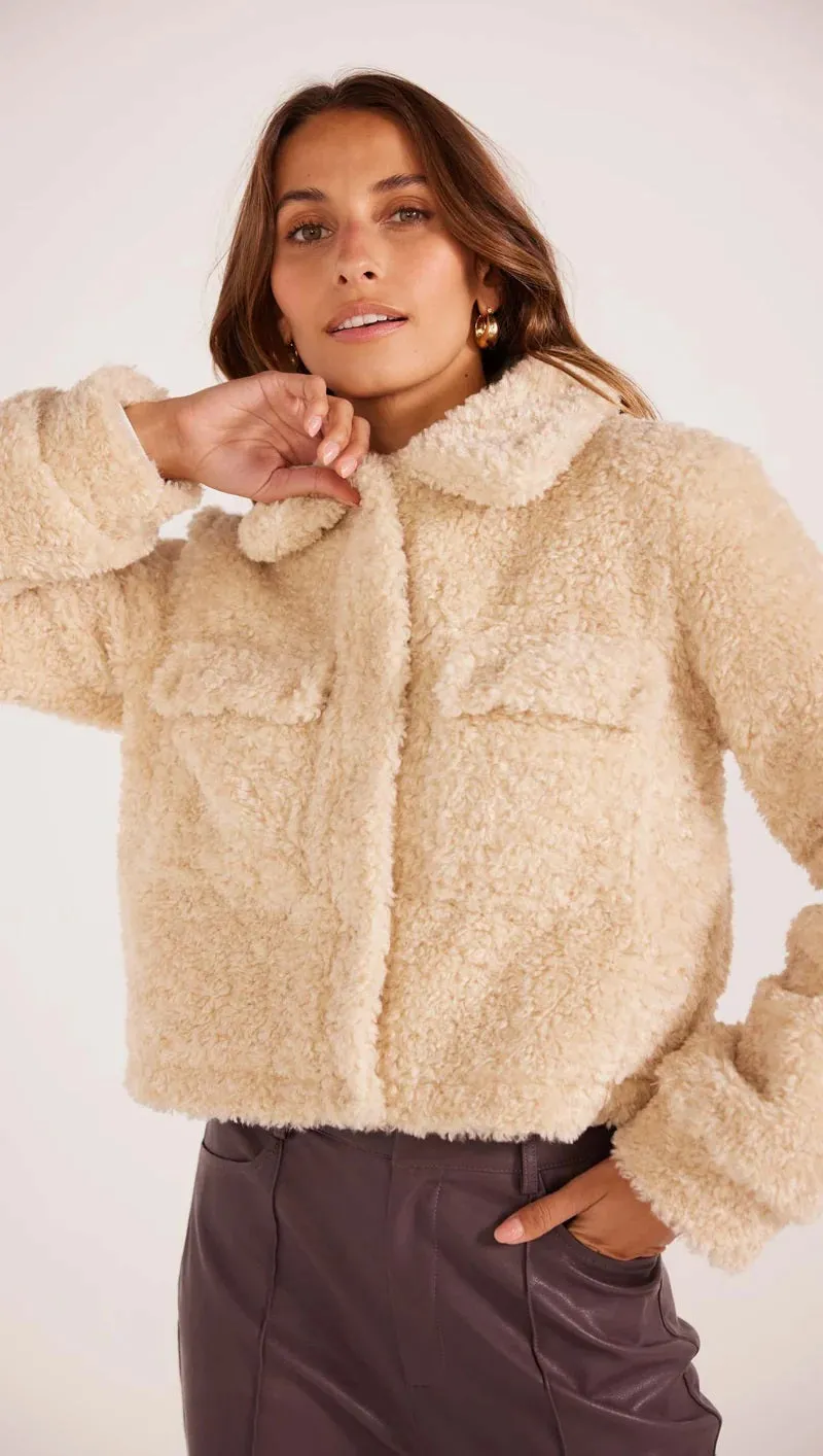 MinkPink Zariza Teddy Jacket