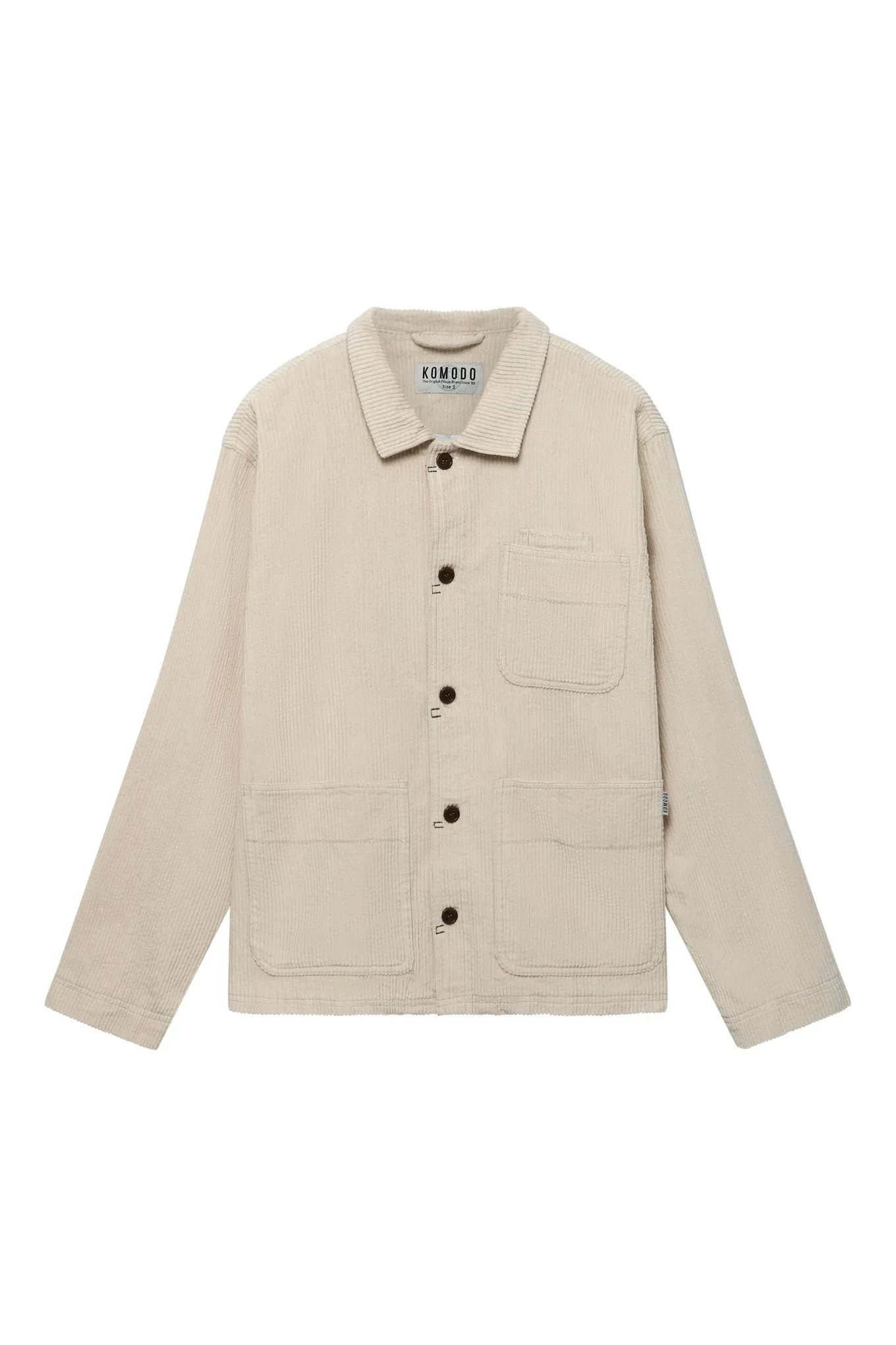 MONDRIAN - Organic Cotton Cord Overshirt Winter White