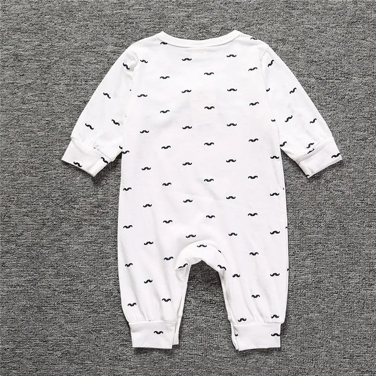 Moustache Bow Tie Onesie