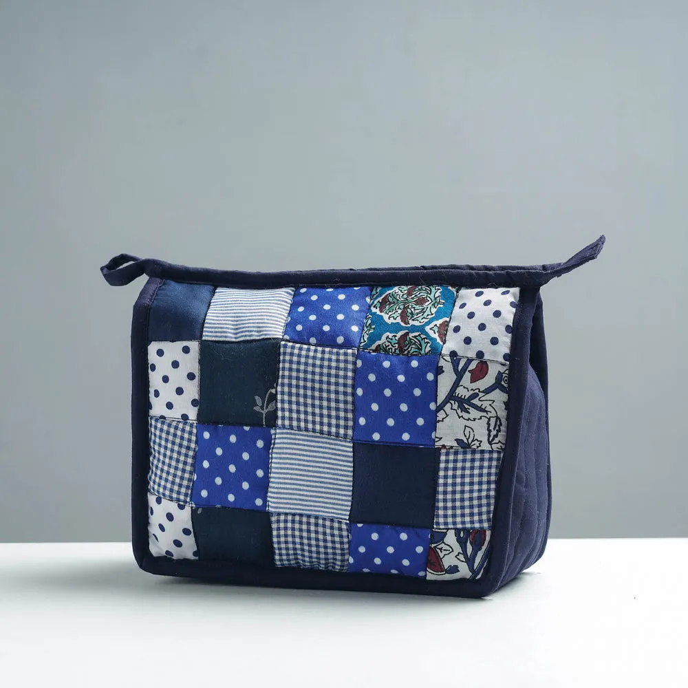 Multicolor - Patchwork Quilted Multipurpose Toiletry Bag