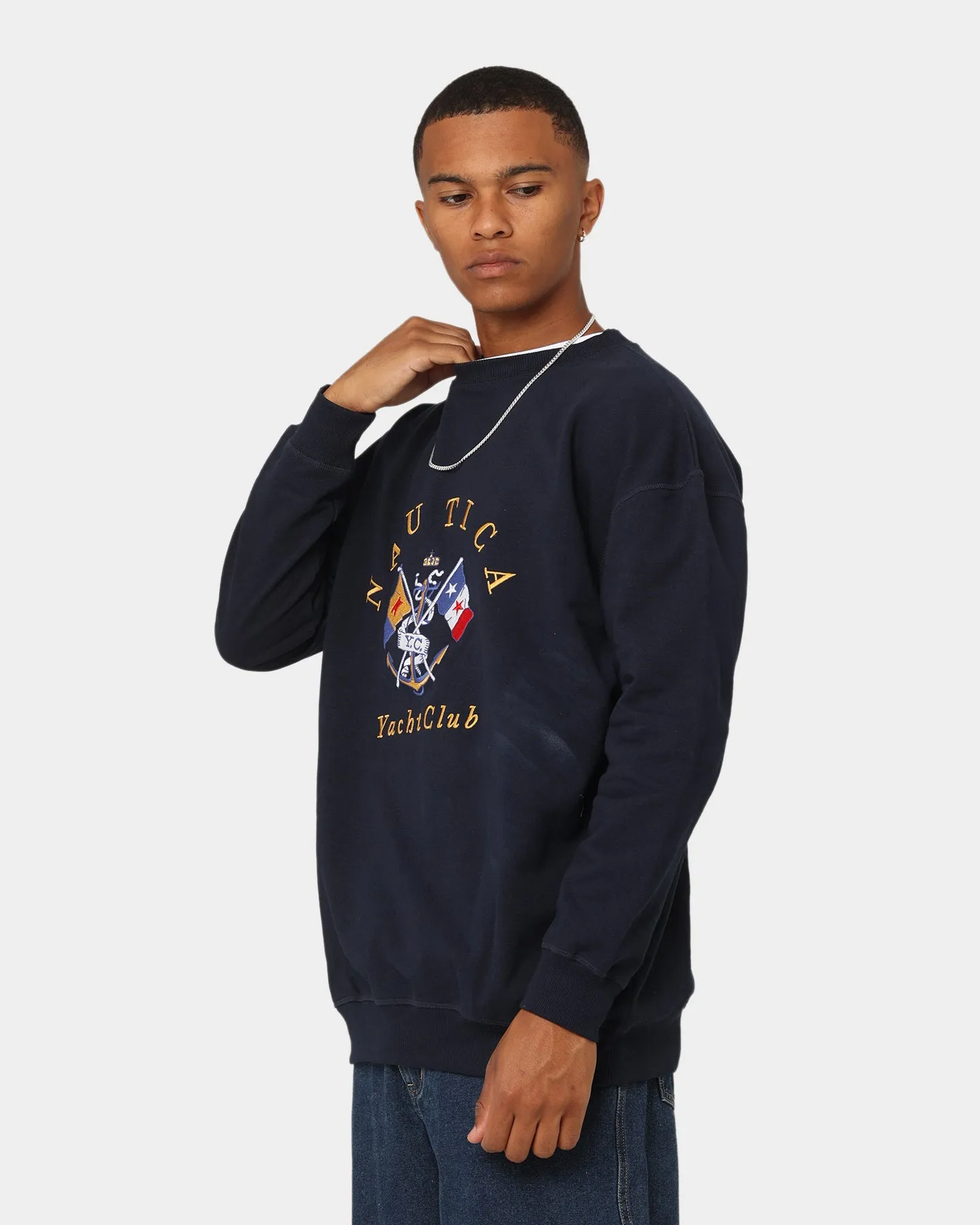 Nautica Lugger Sweatshirt 429 Navy