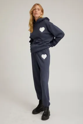 Navy Heart Hoodie