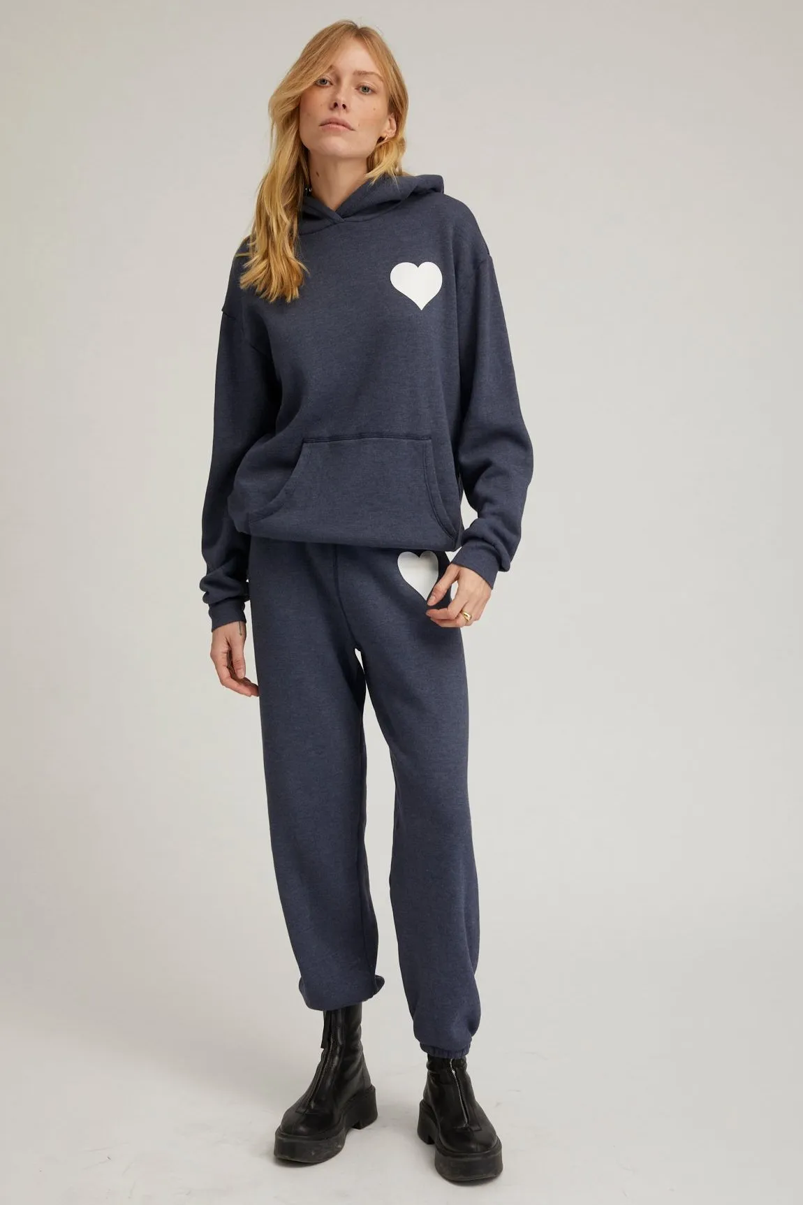 Navy Heart Hoodie