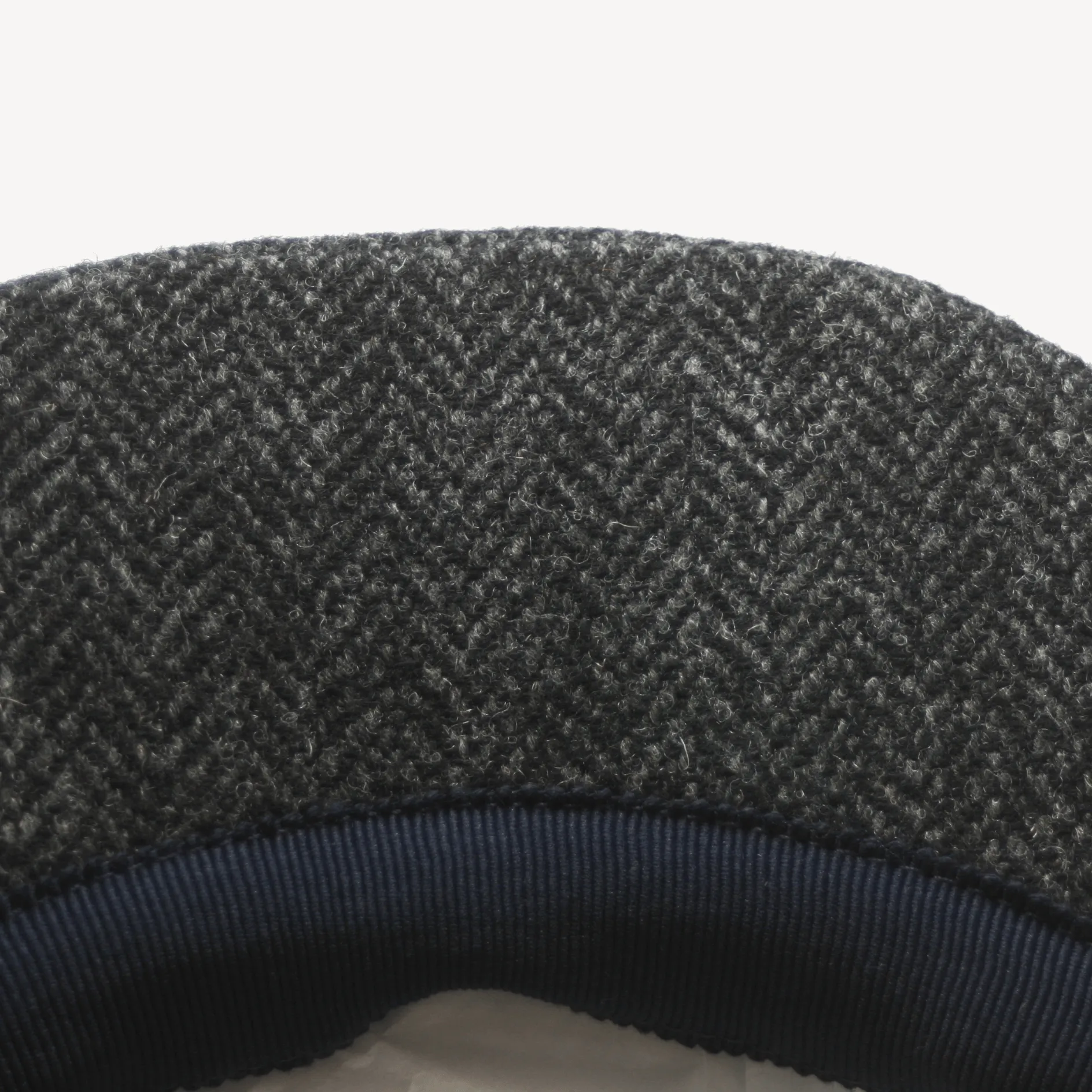 Newsboy Cap - Dark Grey Herringbone