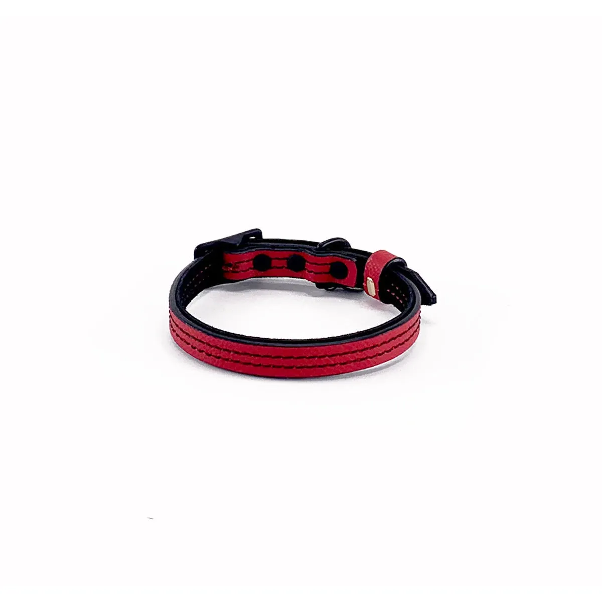 Nixon Classic Leather Dog Collar Cayenne/Black