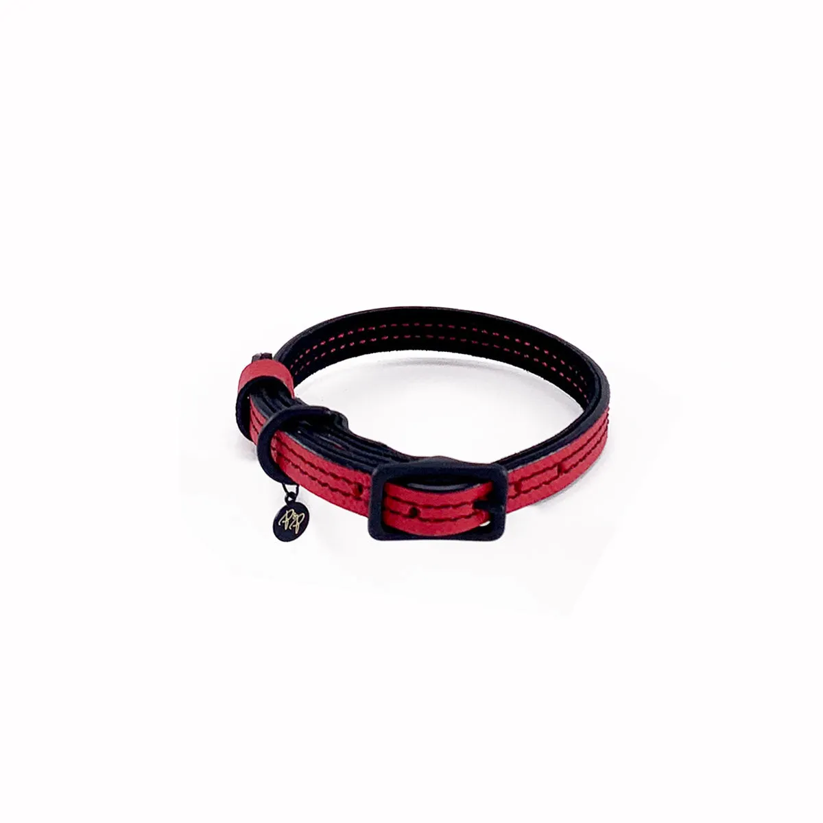 Nixon Classic Leather Dog Collar Cayenne/Black