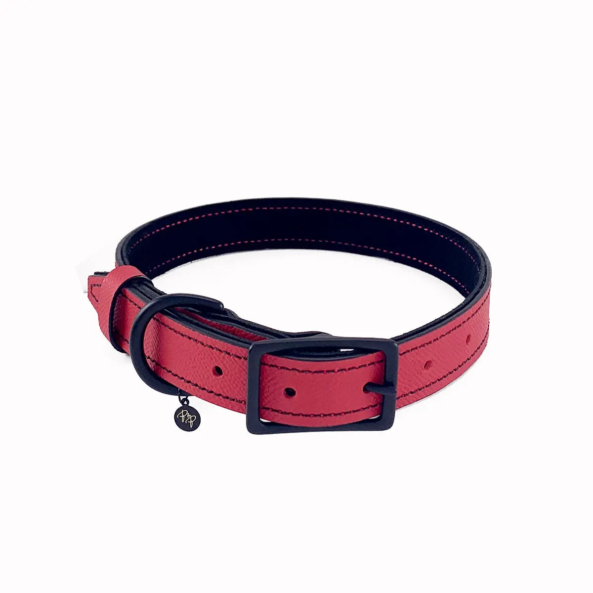 Nixon Classic Leather Dog Collar Cayenne/Black