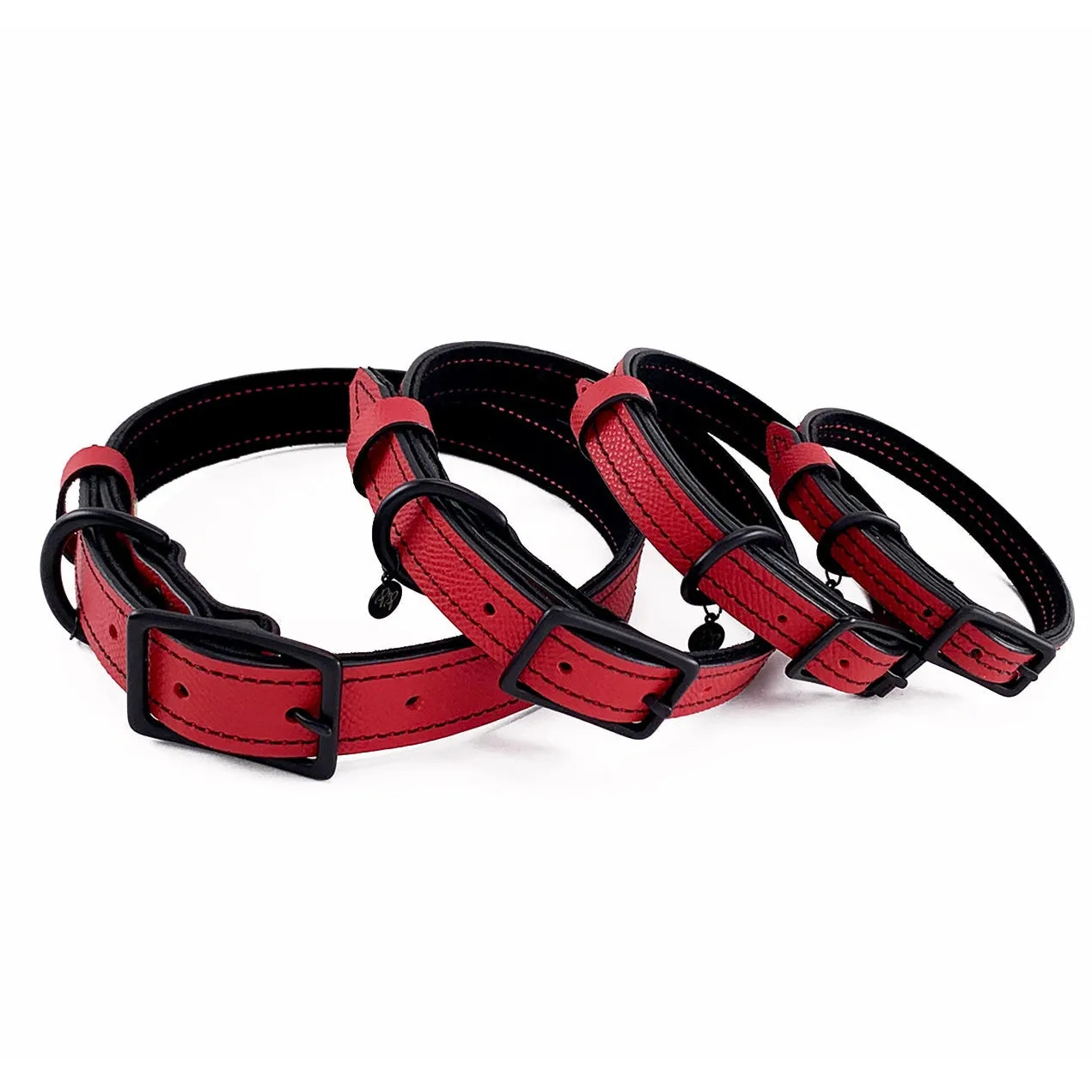 Nixon Classic Leather Dog Collar Cayenne/Black