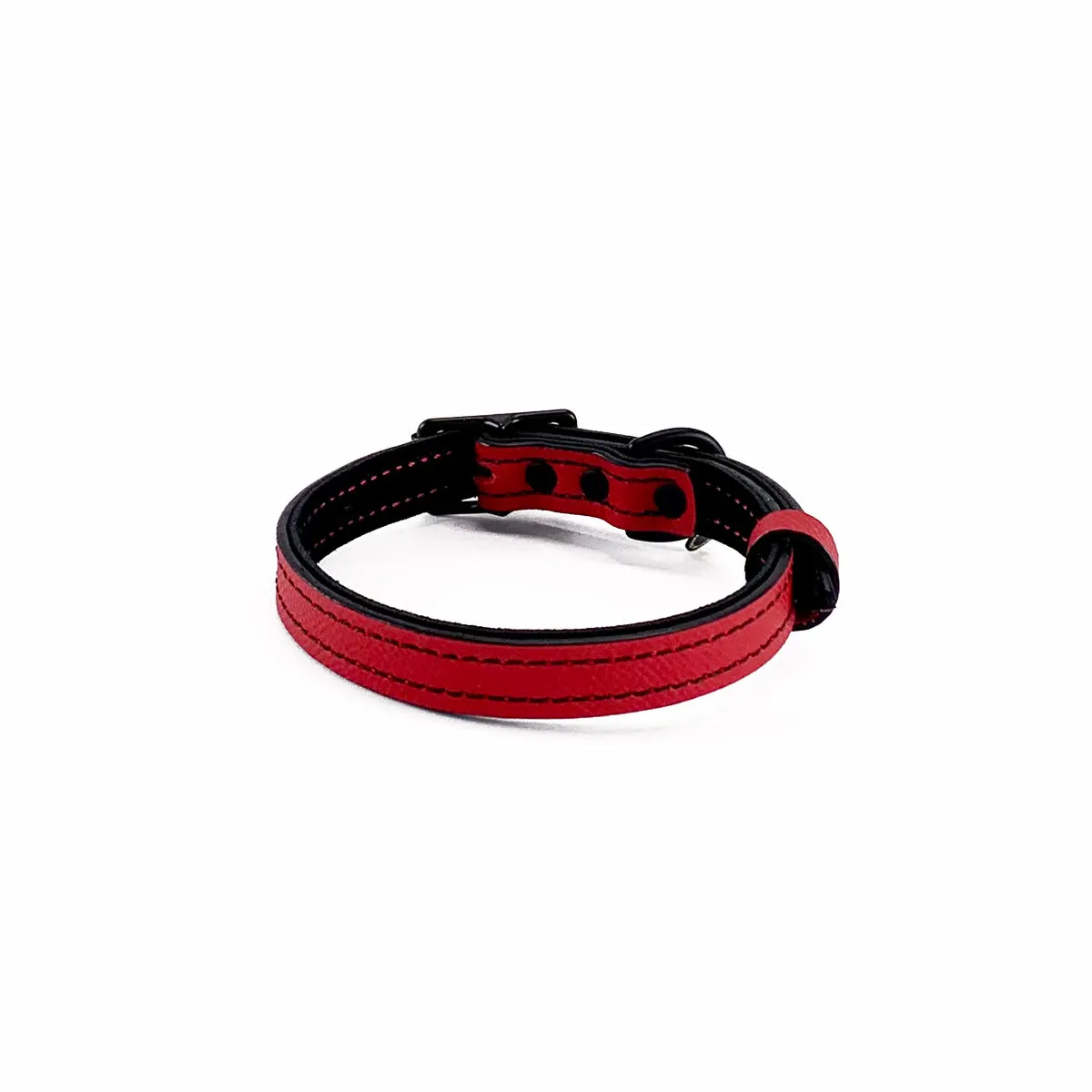 Nixon Classic Leather Dog Collar Cayenne/Black