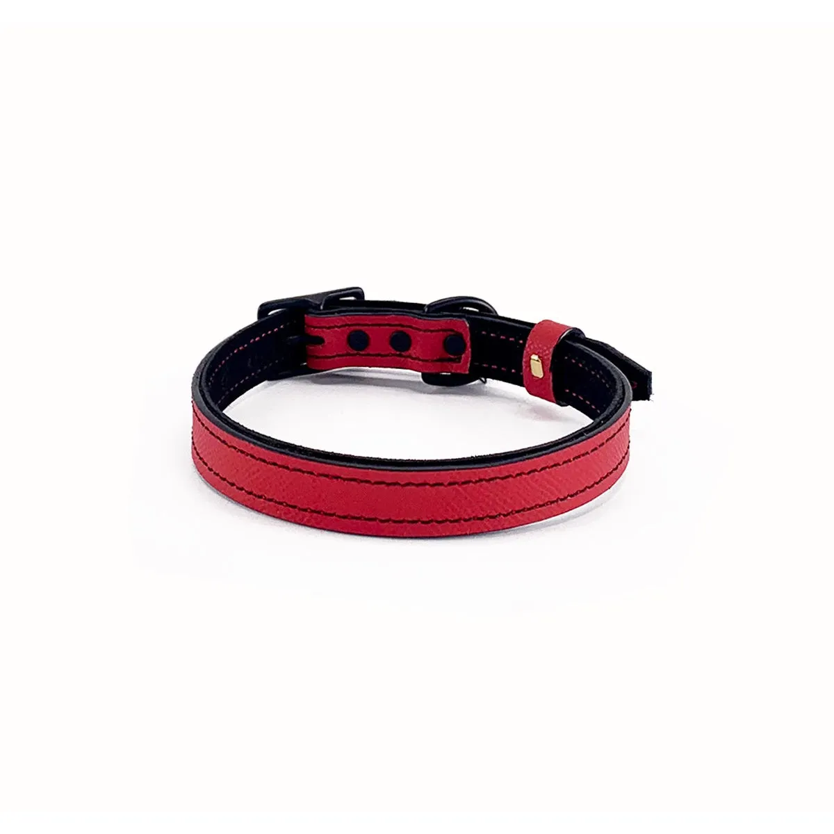 Nixon Classic Leather Dog Collar Cayenne/Black