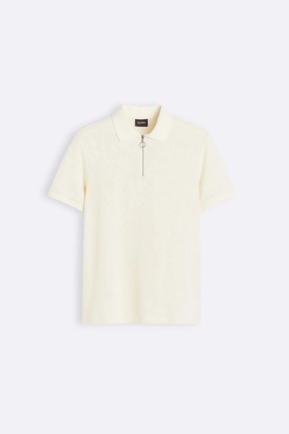 Old Money Regular Zip Polo Woolen T-Shirt