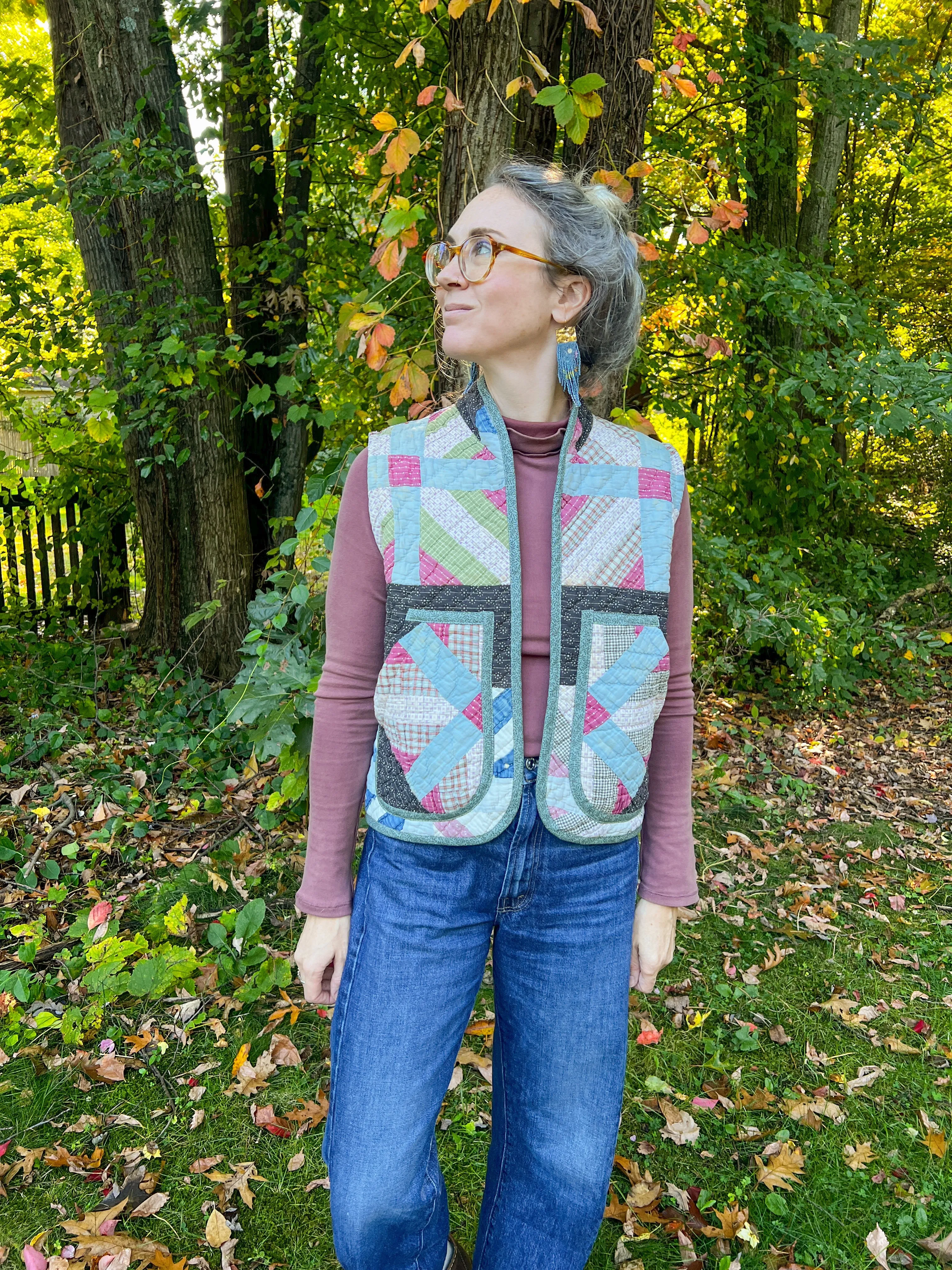 One-of-a-Kind: Broken Arrows Quilt Vest (XS-M)