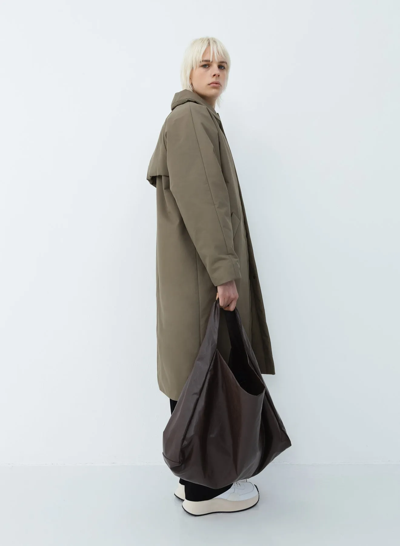 Original below padded trench | taupe