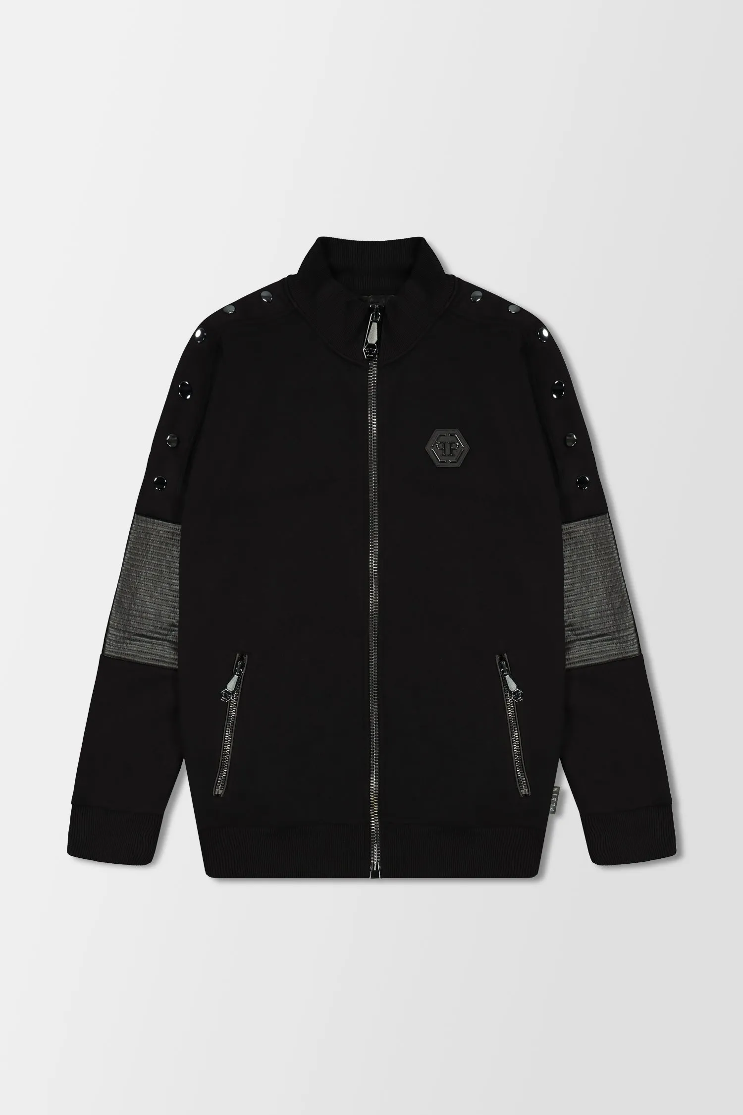 Philipp Plein Black Statement Jogging Jacket