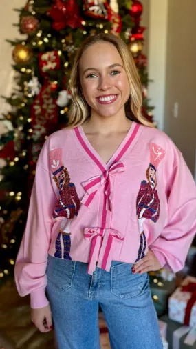 Pink Nutcracker Cardigan