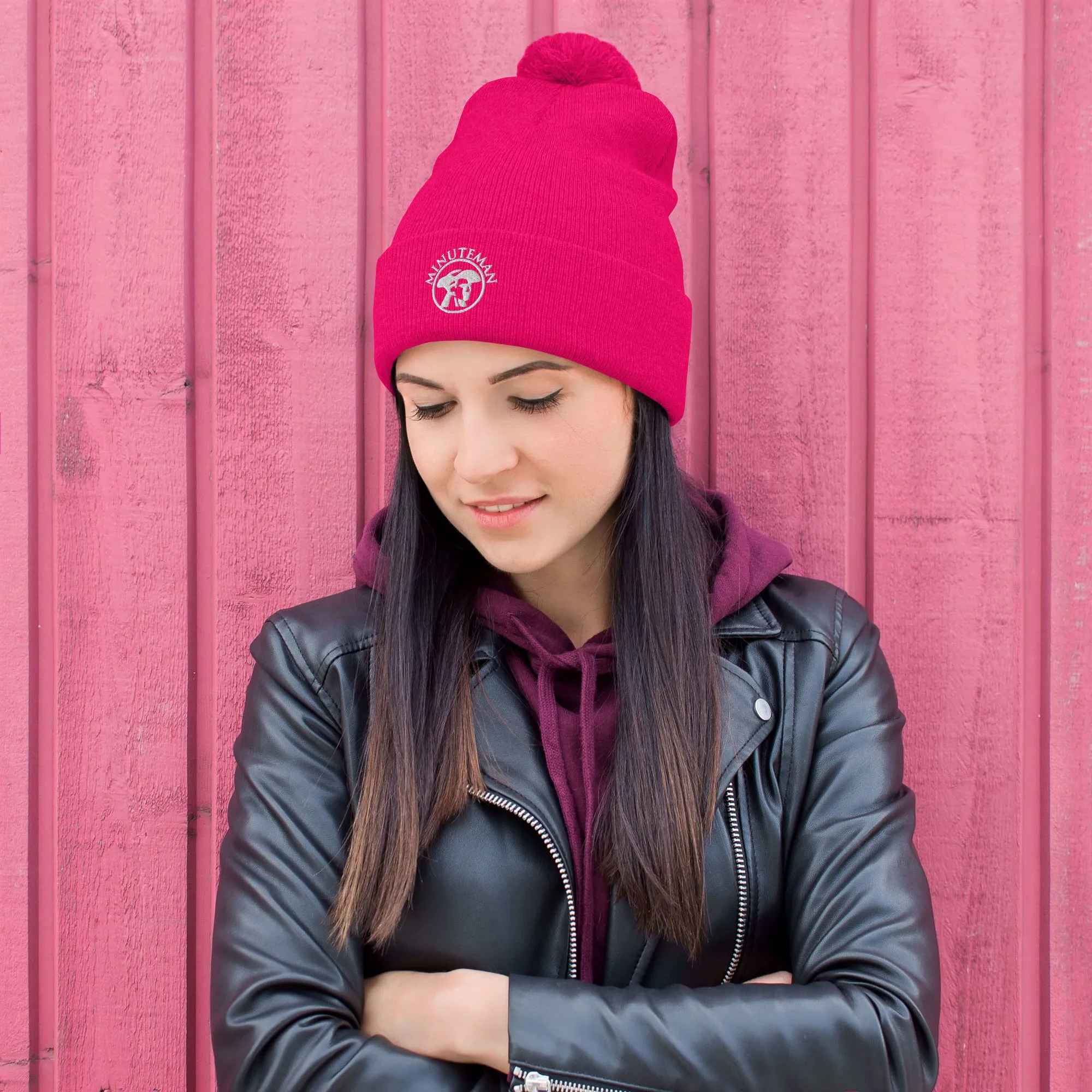 Pink Pom-Pom Beanie