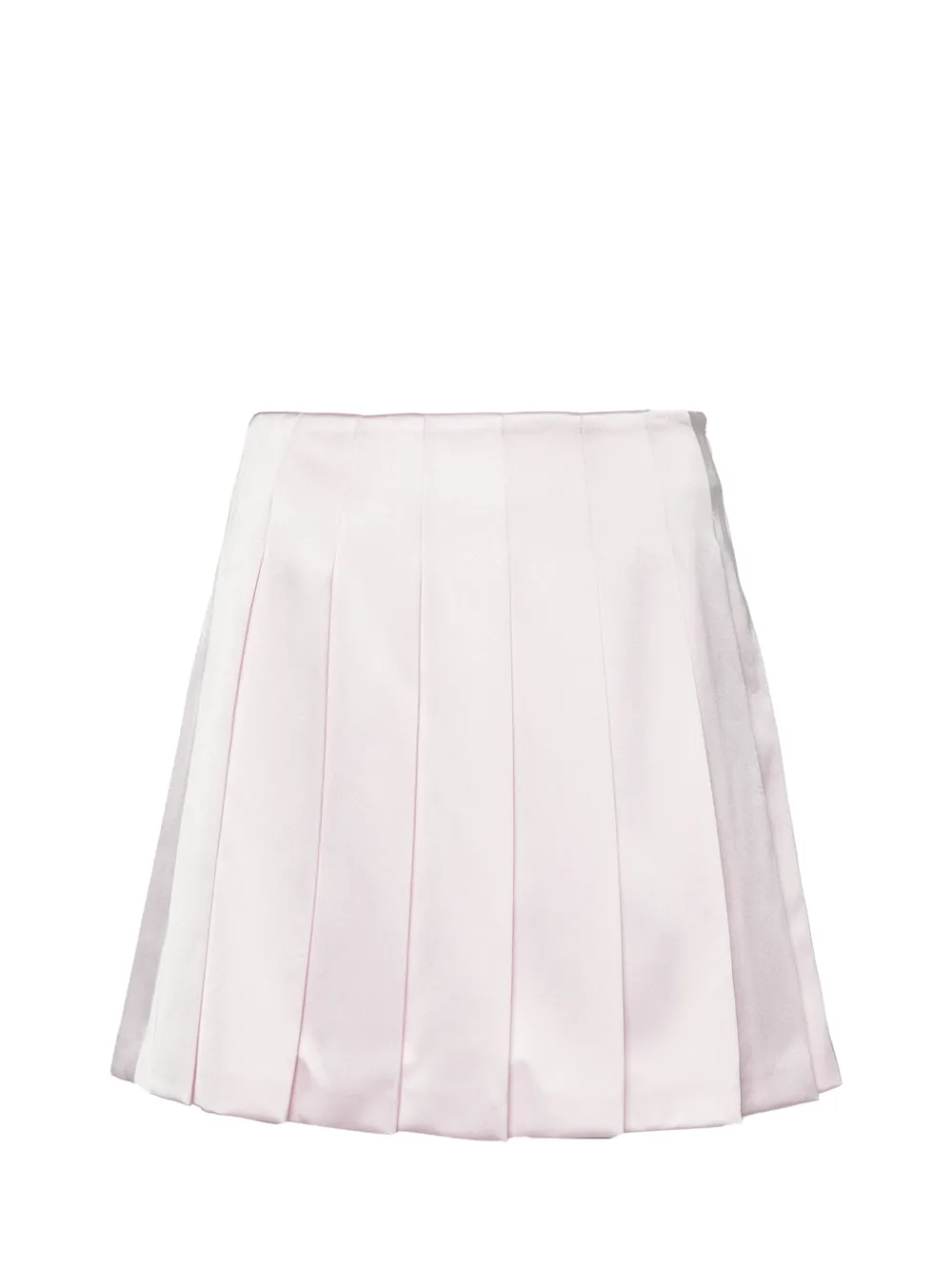 Pink Satin Mini Skirt