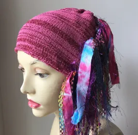 Pink Tweed Funky Chic Hat, (FH37)