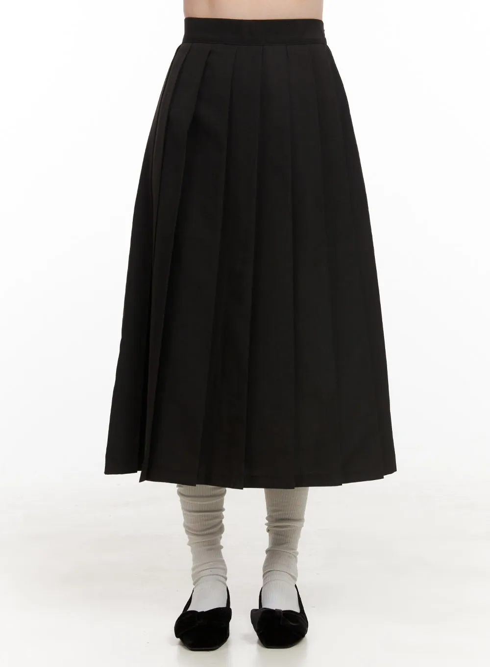 Pleated Elegance Maxi Skirt OD403