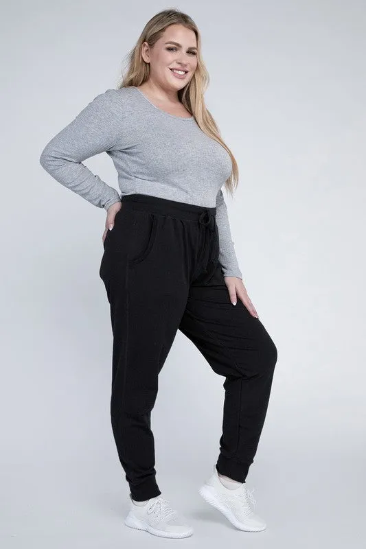 Plus-Size Jogger Pants