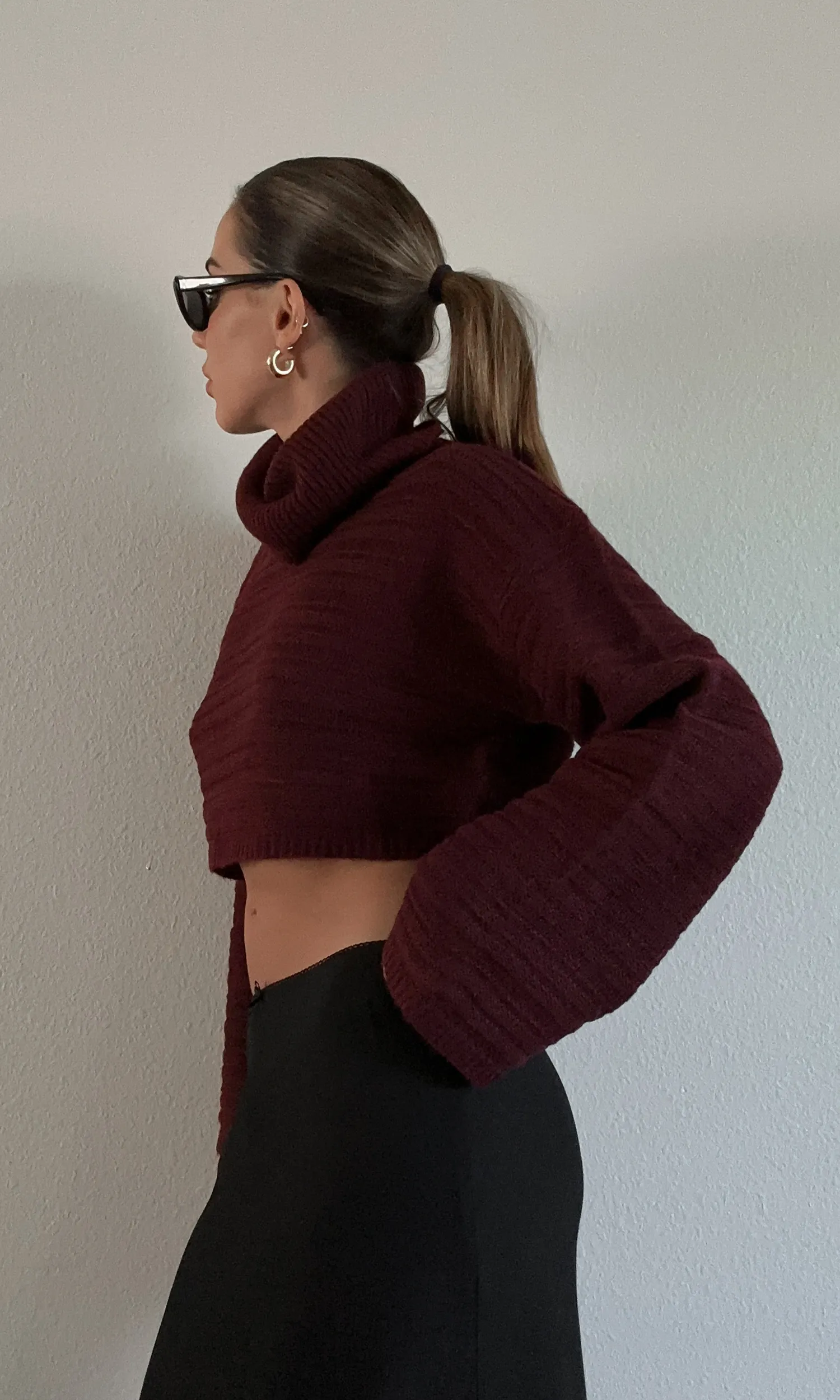 Pour Me Crop Sweater - FINAL SALE