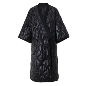 Pre Order:  Quilted Kimono Long Coat