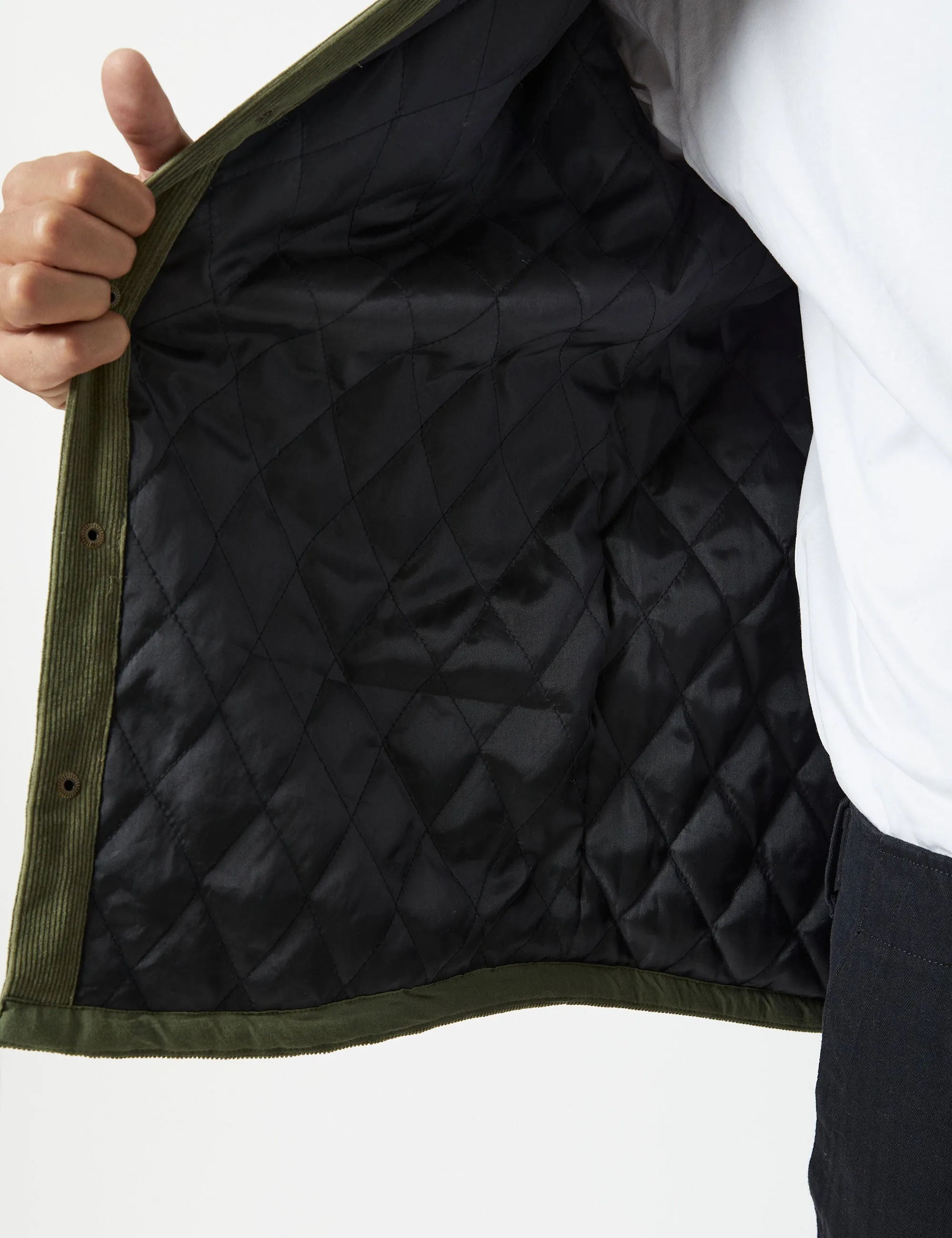 Quilted Cord Jacket - Army