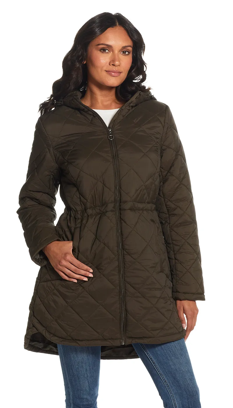 QUILTED HOODED ANORAK