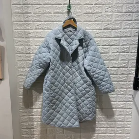 Quilted Puff Coat with Belt