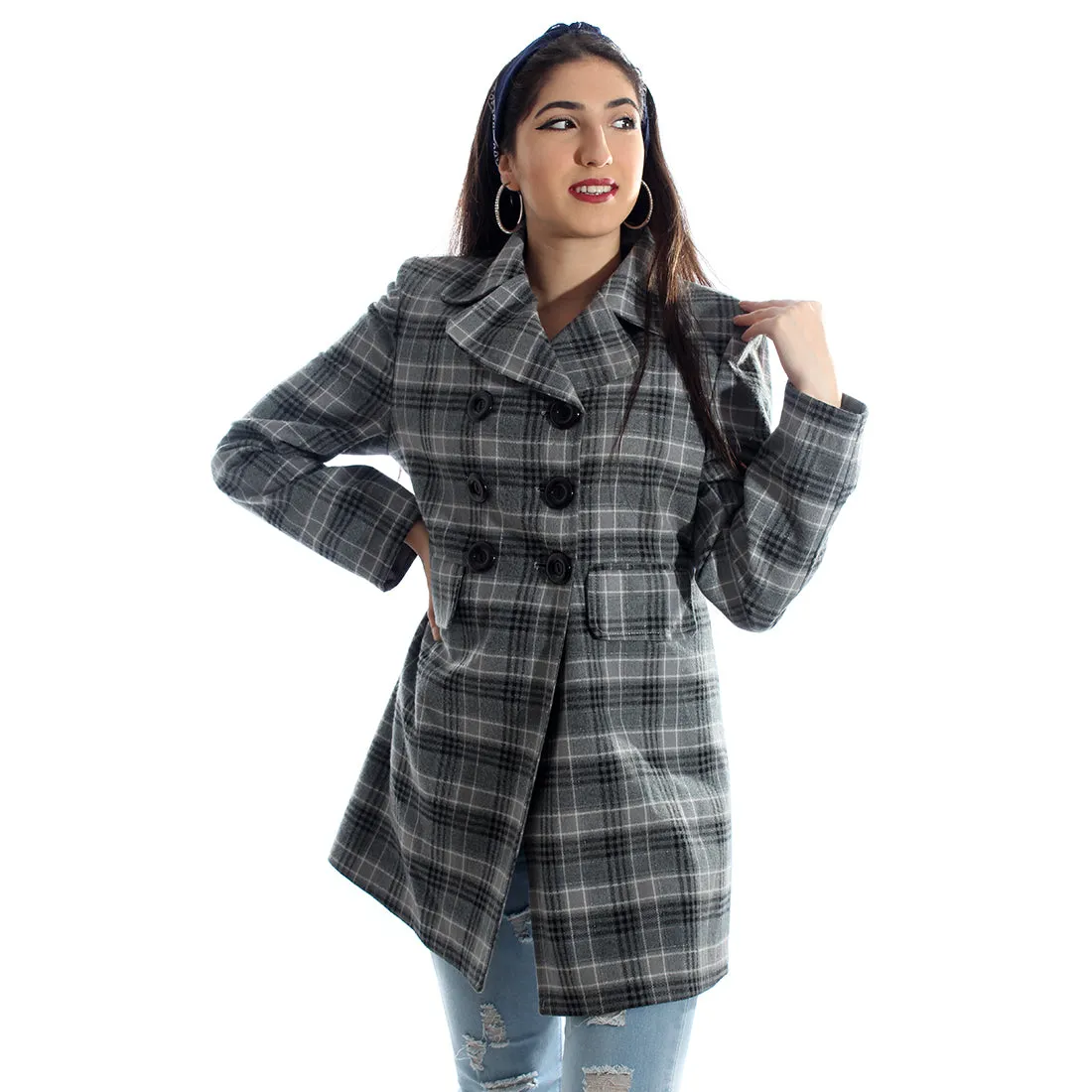 "Checked coat " -5990